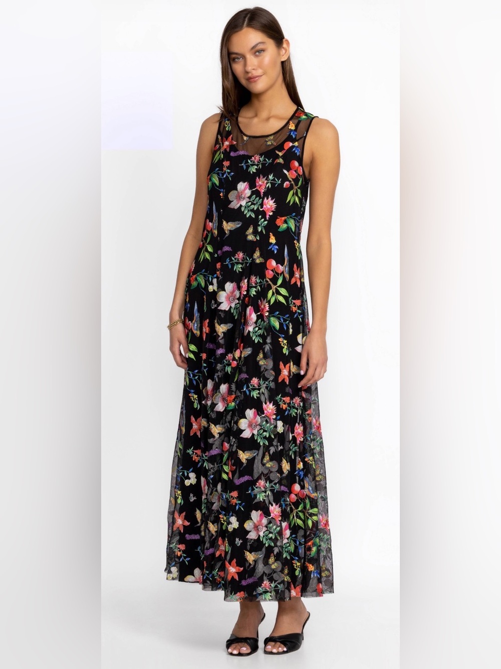 Johnny Was Emilda Mesh Dress